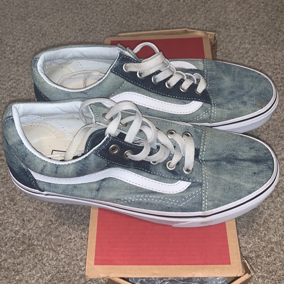Acid Denim Old Skool Vans - Picture 2 of 7